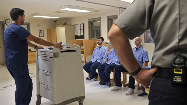 Inmate speaking Inmate speaking